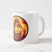Firefighter firewomen ジャンボコーヒーマグカップ (正面右)