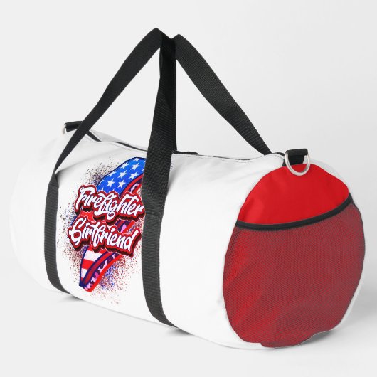 Firefighter Girlfriend American Bolt Pride ダッフルバッグ (右コーナー)