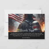 Firefighter Graduation Ceremony サンキューカード (正面)