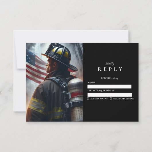 Firefighter Graduation Ceremony 出欠カード (正面)