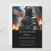 Firefighter Graduation Ceremony 招待状 (正面)