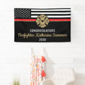  Firefighter Graduation Party Fire Department 横断幕 (インサイチュ)