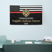  Firefighter Graduation Party Fire Department 横断幕 (トレードショー)