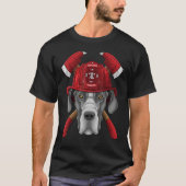 Firefighter Great Dane Fireman Boys Kids Fire Resc Tシャツ (正面)