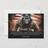 Firefighter Hero Graduation サンキューカード (正面)