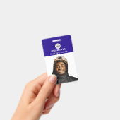 Firefighter ID Photo Simple Blue Logo Badge バッジ (手持ち)