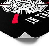 Firefighter In Training Axe Fire Department ポスター (角)