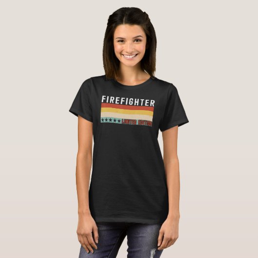 Firefighter Job Title Profession Worker Appreciati Tシャツ (正面フル)
