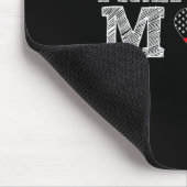Firefighter Mom Fireman Gift Proud Firefighter Quo マウスパッド (コーナー)