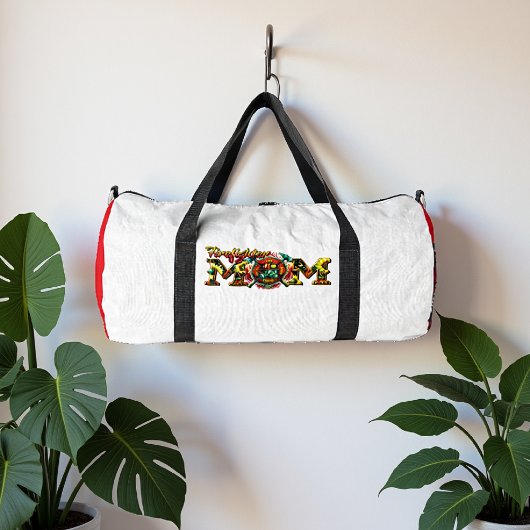 Firefighter Mom Sunflowers Heartfelt Tribute ダッフルバッグ