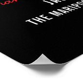 Firefighter of the Year Employee Logo Red Line ポスター (角)