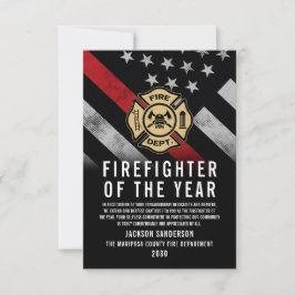 Firefighter of the Year Employee Recognition Logo カード