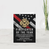 Firefighter of the Year Employee Recognition Logo カード (正面)