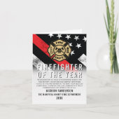 Firefighter of the Year Employee Recognition Logo カード (正面)