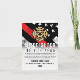Firefighter of the Year Employee Recognition Logo カード