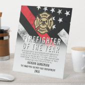 Firefighter of the Year Employee Recognition Logo 台座サイン (インサイチュ)