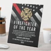 Firefighter of the Year Employee Recognition Logo 台座サイン (インサイチュ)