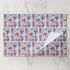 Firefighter Paper Placemats ペーパーパッド