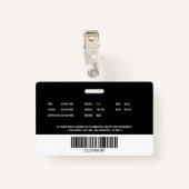 Firefighter Photo Fire Department Employee ID バッジ (裏面クリップ)