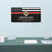 Firefighter Retirement Fire Department Fireman 横断幕 (トレードショー)