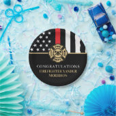 Firefighter Retirement Fire Department Party ペーパープレート (パーティー)