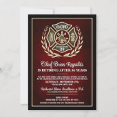 Firefighter Retirement Party Invitation 招待状 (正面)