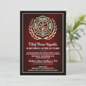 Firefighter Retirement Party Invitation 招待状 (スタンド正面)