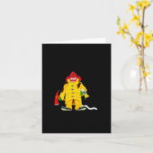 Firefighter Smoke Alarms Dont Save Lives  カード (黄色い花)