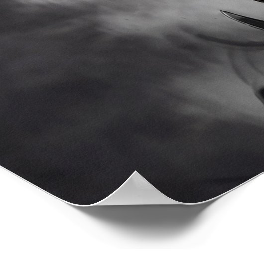 Firefighter Smoke Ink American Flag Tribute ポスター (角)