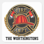 FIREFIGHTER Sticker スクエアシール (正面)