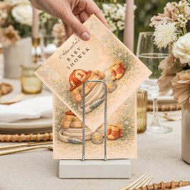 Firefighter Theme Baby Shower スタンダードカクテルナプキン