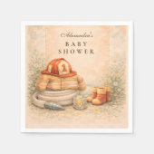 Firefighter Theme Baby Shower スタンダードカクテルナプキン (正面)
