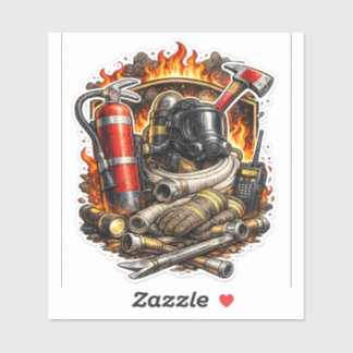 Firefighter Tools Sticker, Fire Rescue Gear Decal, シール