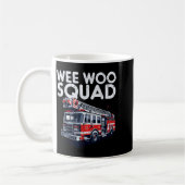 Firefighter Truck Wee Woo Squad Fireman Men Boys K コーヒーマグカップ (左)