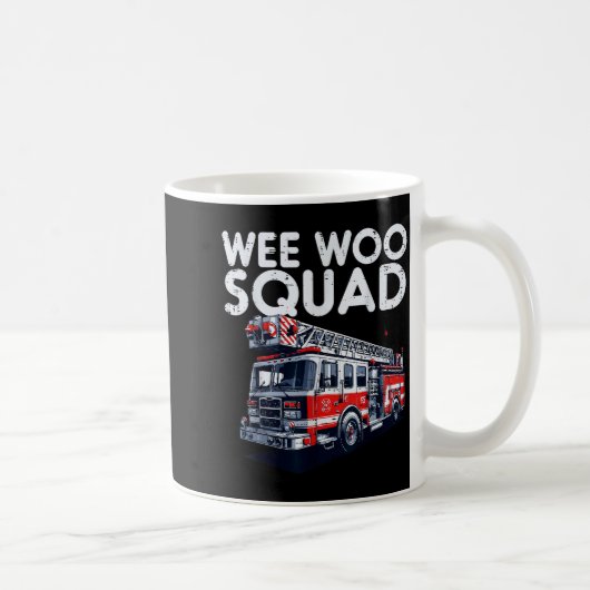 Firefighter Truck Wee Woo Squad Fireman Men Boys K コーヒーマグカップ (右)