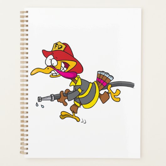 Firefighter Turkey with Hose プランナー手帳 (正面)