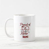 Firefighter Wife Custom Name Mug コーヒーマグカップ (左)
