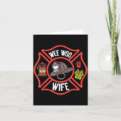 Firefighter Wife Uniform Fireman Fire Department カード (正面)