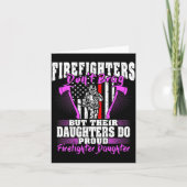 Firefighters Don't Brag - Proud Firefighter Daught カード (正面)