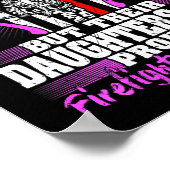 Firefighters Don't Brag - Proud Firefighter Daught ポスター (角)
