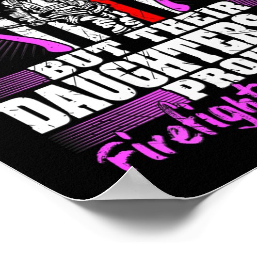 Firefighters Don't Brag - Proud Firefighter Daught ポスター (角)
