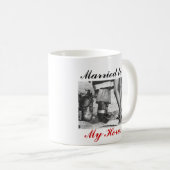 Firefighters_Wifeのハート、に結婚したな私のブーツ… コーヒーマグカップ (正面右)