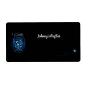 Fireflies in Jar Personalized Mason Jar ラベル (正面)