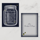 fireflies mason jarギフト登録カード エンクロージャーカード (正面/裏面)