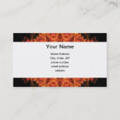 Fireflowerの万華鏡のように千変万化するパターン 名刺 (裏面)