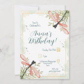 Firefly Watercolour Birthday 招待状 (正面)