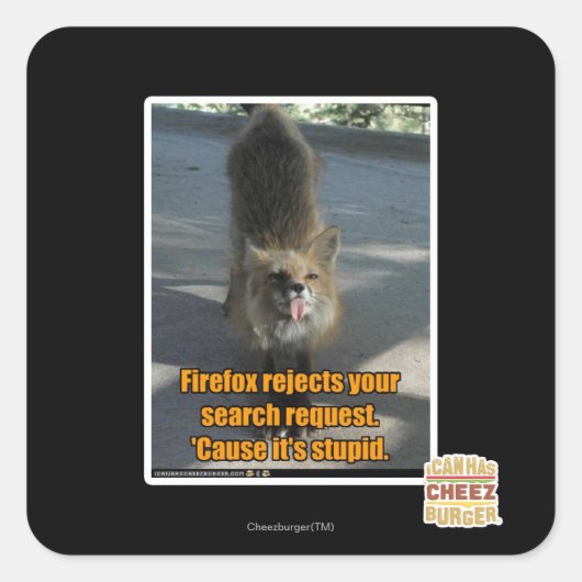 Firefoxが拒否 スクエアシール (正面)