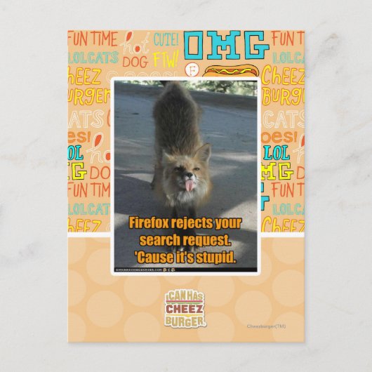 Firefoxが拒否 ポストカード (正面)