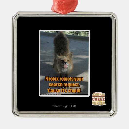 Firefoxが拒否 メタルオーナメント (正面)