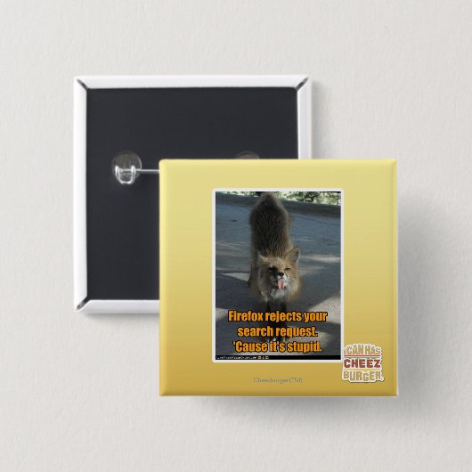 Firefoxの棄却物 缶バッジ (正面&裏面)